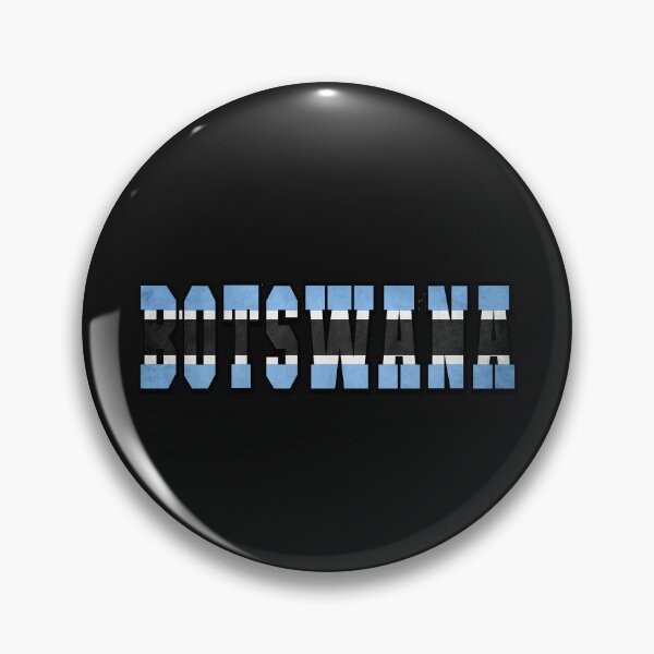 Item preview, Botswana Country Flag Typography designed and sold by TravelWish.