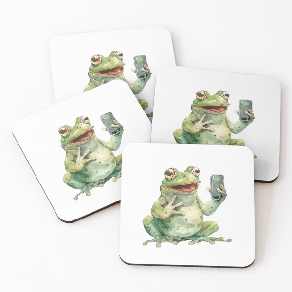 Item preview, Cute Frog on a smart phone designed and sold by Chugai.