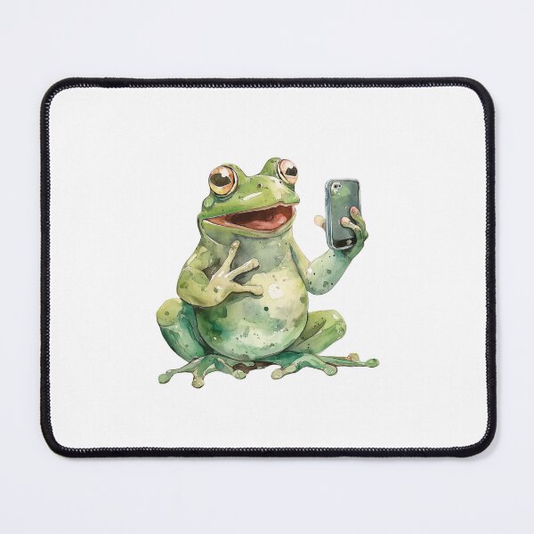 Item preview, Cute Frog on a smart phone designed and sold by Chugai.