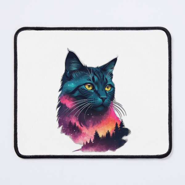 Item preview, Feline Night: A mysterious cat under the moonlight designed and sold by karlocipressi.
