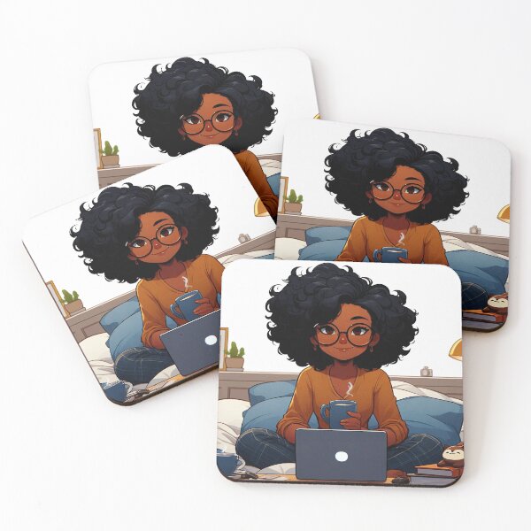 Item preview, Girl writing on her computer designed and sold by manbaito.