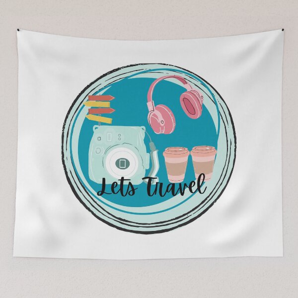Item preview, Lets Go, Lets Explore, Lets Travel,  designed and sold by J-TheArtCafe.