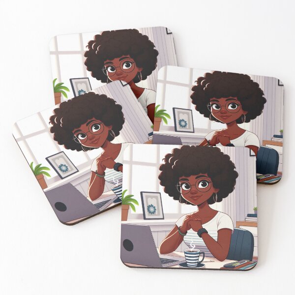 Item preview, Girl writing on her computer #2 designed and sold by manbaito.