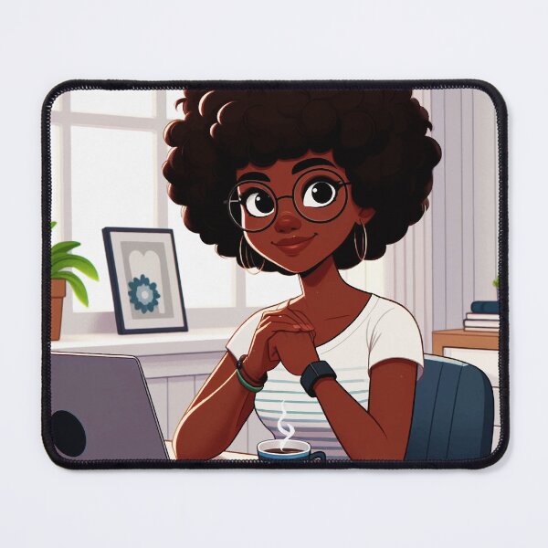Item preview, Girl writing on her computer #2 designed and sold by manbaito.