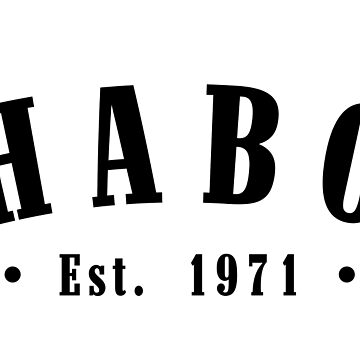 Artwork thumbnail, Habo Jönköping County Sweden Est. 1971 Black Letter Sverige by establishedwear