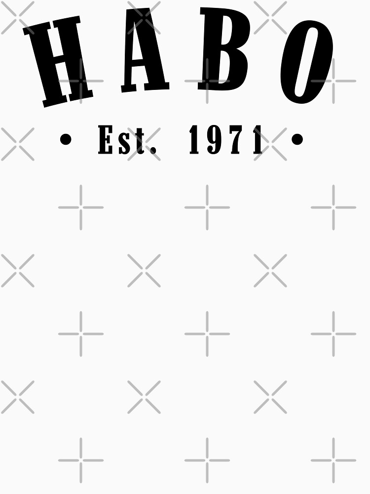 Thumbnail 7 of 7, Classic T-Shirt, Habo Jönköping County Sweden Est. 1971 Black Letter Sverige designed and sold by establishedwear.