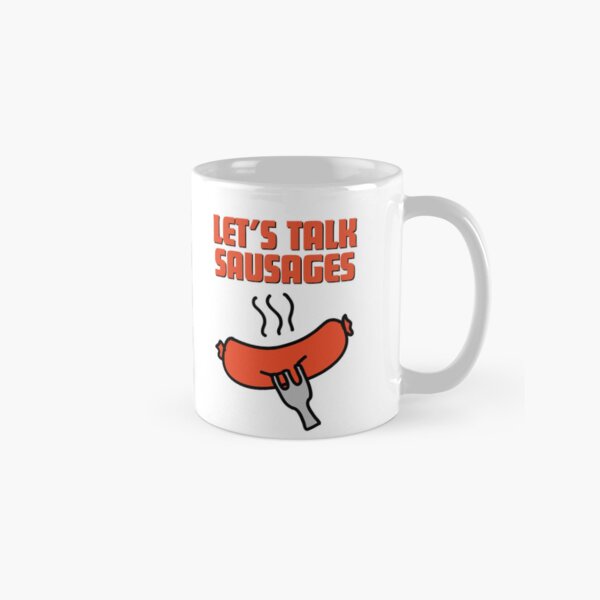 Item preview, Let's Talk Sausages - Mug designed and sold by VodkaShotStore.