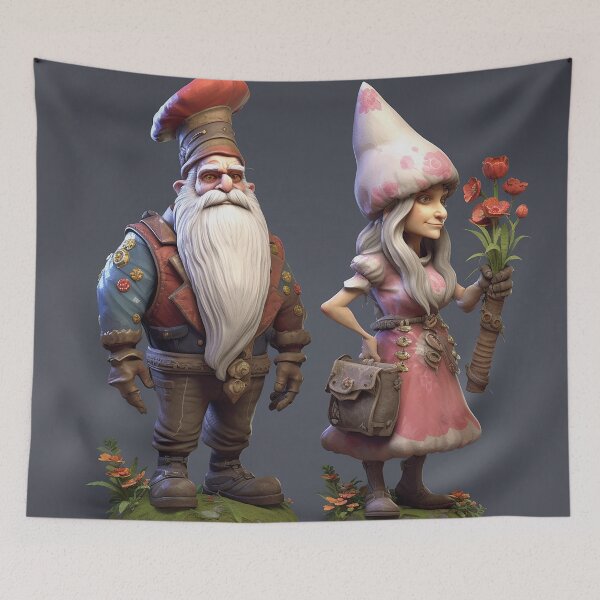 Item preview, Garden Gnome Couple designed and sold by PyramidSchmear.