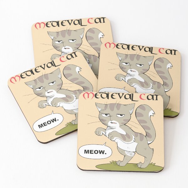 Item preview, Medieval Cat designed and sold by Puurrfectly.