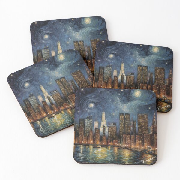 Item preview, Van Gogh's Night in NYC designed and sold by Obibobishop.