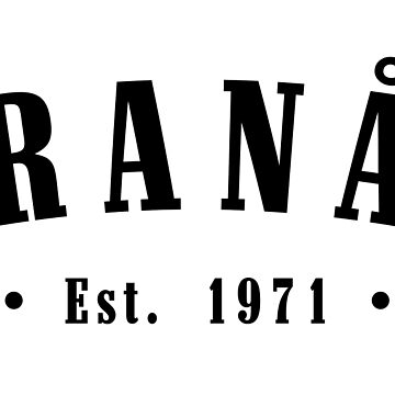 Artwork thumbnail, Tranås Jönköping County Sweden Est. 1971 Black Letter Sverige by establishedwear
