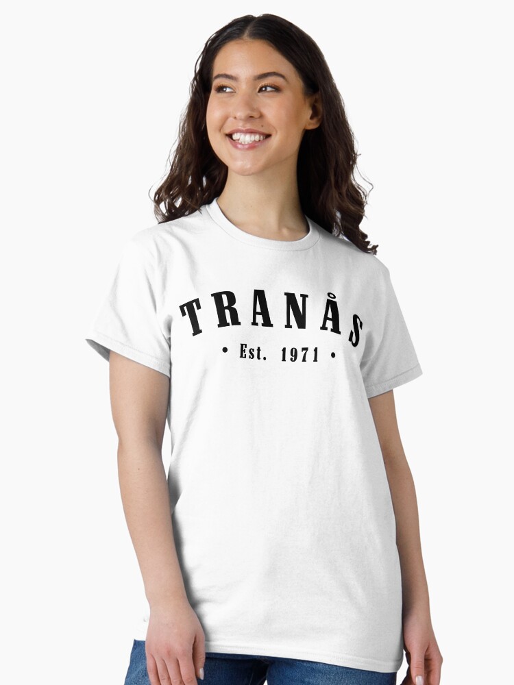 Thumbnail 2 of 7, Classic T-Shirt, Tranås Jönköping County Sweden Est. 1971 Black Letter Sverige designed and sold by establishedwear.