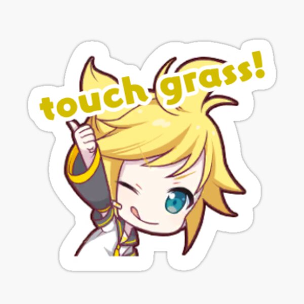Item preview, kagamine len says touch grass project sekai designed and sold by macaronan.
