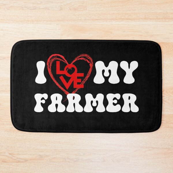 Item preview, I Love My Farmer, Farmer Protest, Support Farmers designed and sold by Quirky Shirts.