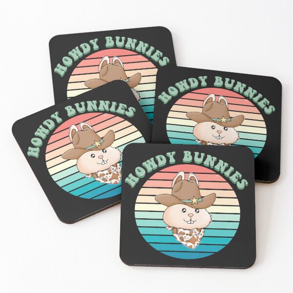 Item preview, Howdy Bunnies - Cowboy Rabbit in Rainbow Stripes designed and sold by M-ormin.
