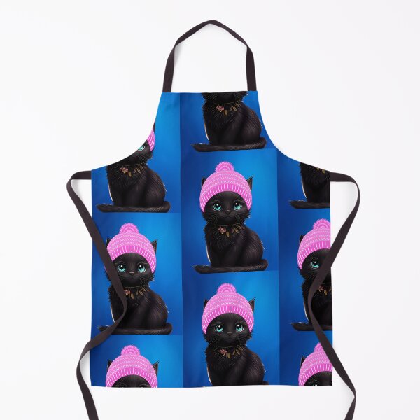 Item preview, Cute kitten in pink hat designed and sold by Cookie Monster Designs.