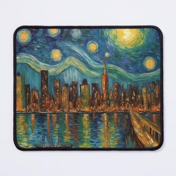 Item preview, Vincent Van Gogh's Night in NYC designed and sold by Obibobishop.
