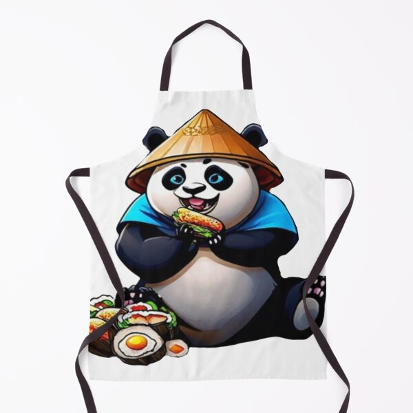 Item preview, Cute panda eating Chinese food designed and sold by catcraftss.