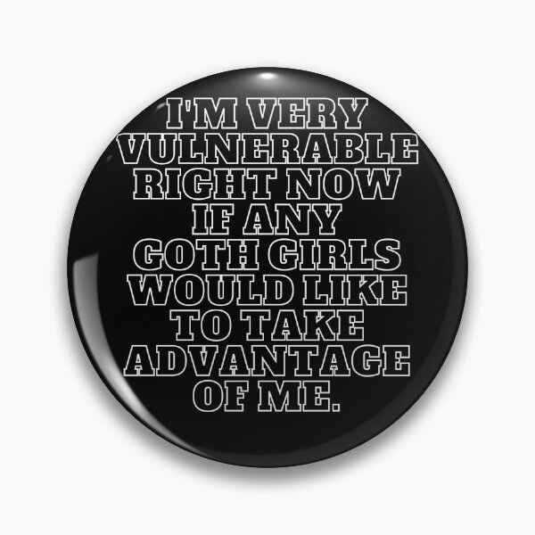 Item preview, "I'm Very Vulnerable Right Now" Quirky Gothic Humor Tee designed and sold by AI-volution.