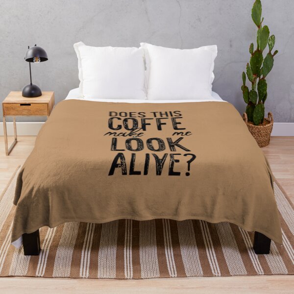 Item preview, Does This Coffee Make Me Alive designed and sold by BlueGoldArt.