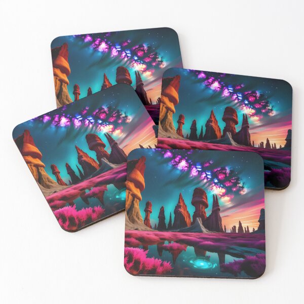 Item preview, Extraterrestial planet landscape designed and sold by Inspyralia.