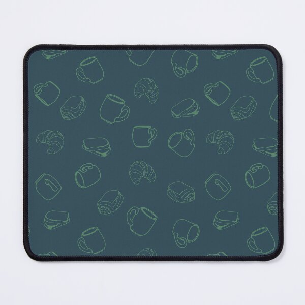 Item preview, Breakfast in blue - Coffee and croissant designed and sold by Javotte Art / Gab Dessine.