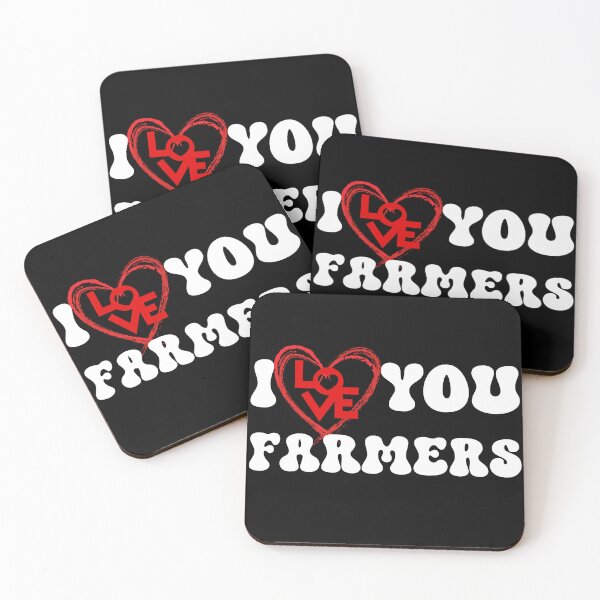 Item preview, I Love You Farmers, Farmer Protest, Support Farmers designed and sold by Quirky Shirts.