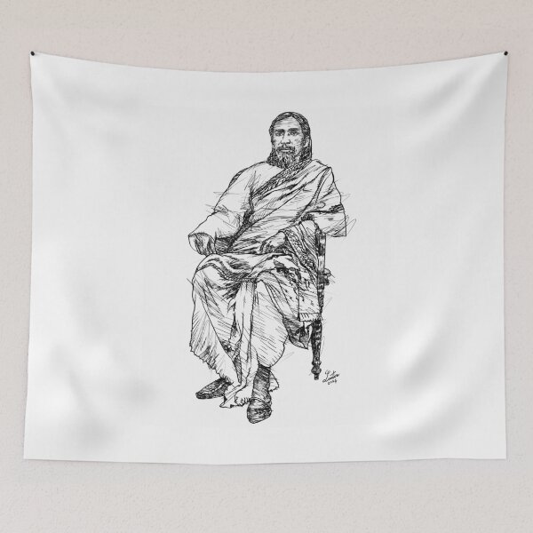 Item preview, SRI AUROBINDO ink portrait.1 designed and sold by lautir.