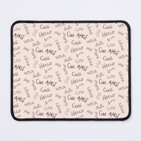 Item preview, Multilingual Hello Pattern designed and sold by Scrabbly Doodles.