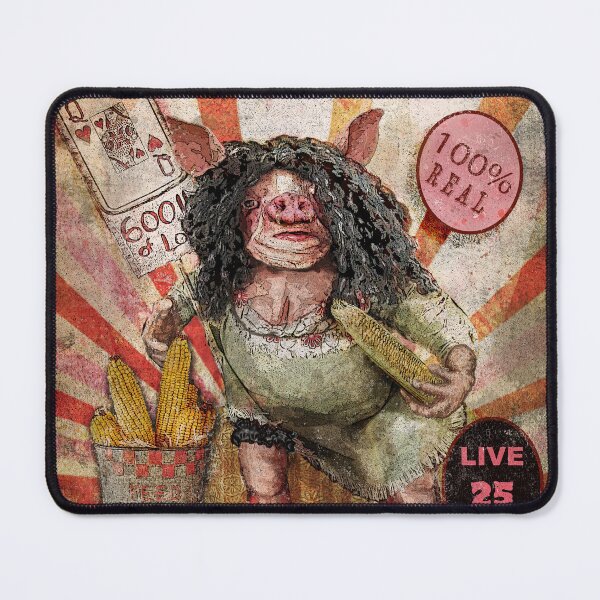 Item preview, Freak Show Pig Girl Creepy Carnival Side Show designed and sold by Kloppkids.