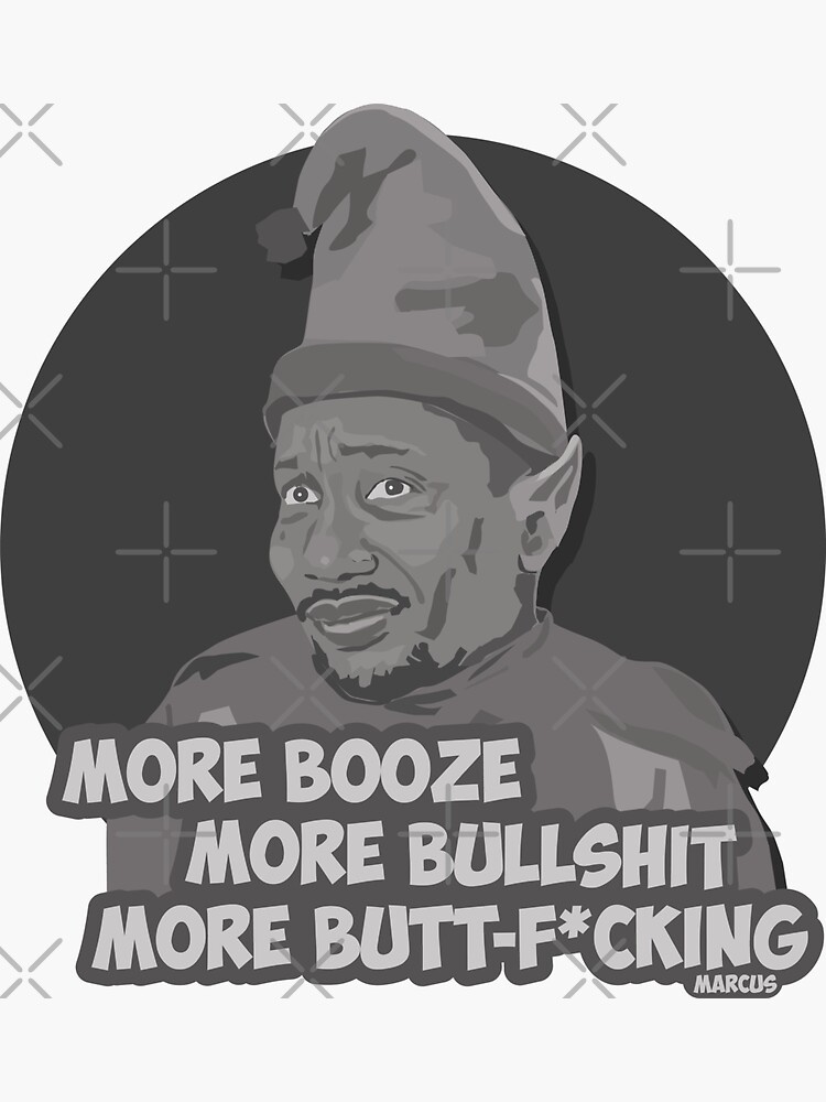 Thumbnail 3 of 3, Sticker, Marcus (Bad Santa) designed and sold by mayerarts.
