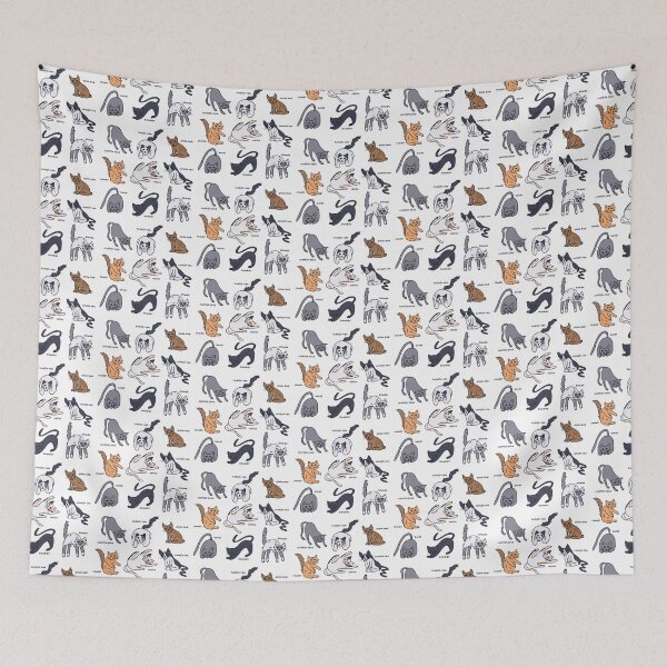 Item preview, 9 Cats with labels designed and sold by PinchaBoho.