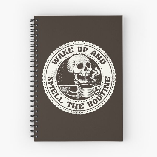 Item preview, Wake Up And Smell The Routine Funny Skeleton by Tobe Fonseca designed and sold by Tobe Fonseca®.
