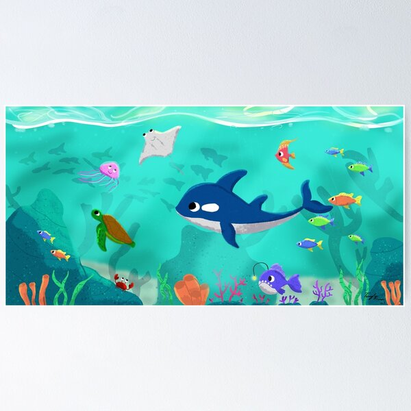 Under the Sea Children's Art Print Poster