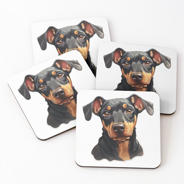 Artikelvorschau, Niedlicher Dobermann-Welpe // Süßes Dobermann-Welpen-Design // Dobermann-Hundematten, niedliche Welpen-Haustier-Bandanas, süßes Welpen-Hundeposter entworfen und verkauft von SMARTKIT DESIGNAGENCY.