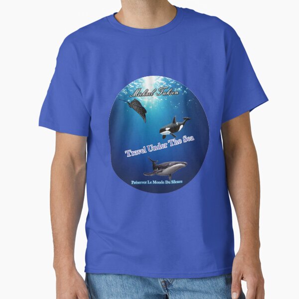 Travel Under the Sea Format Rond T-shirt classique