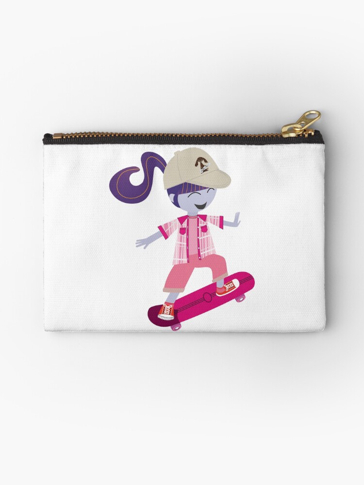 Thumbnail 1 of 4, Zipper Pouch, Skater Girl designed and sold by CarlaBaremb.