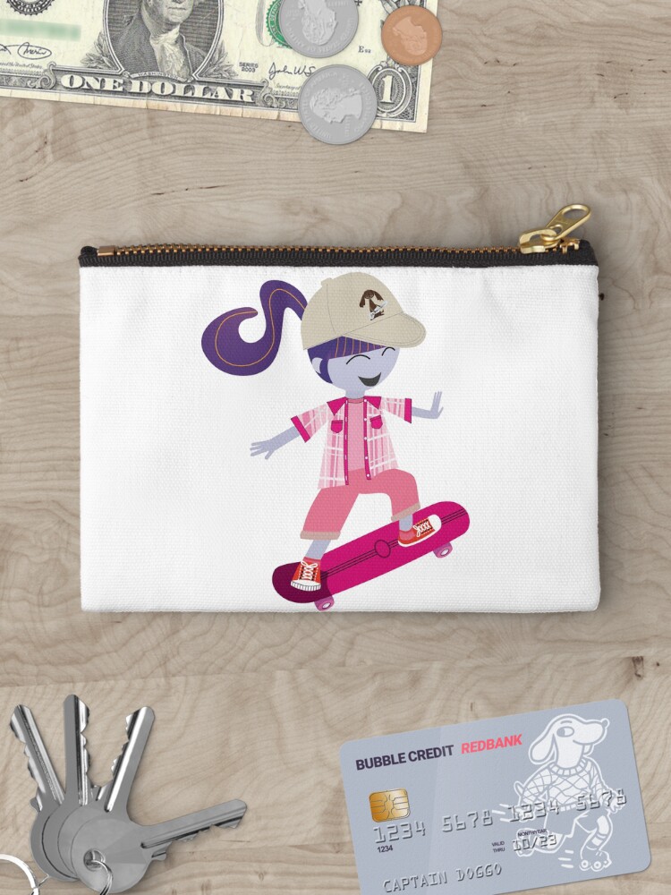Thumbnail 3 of 4, Zipper Pouch, Skater Girl designed and sold by CarlaBaremb.