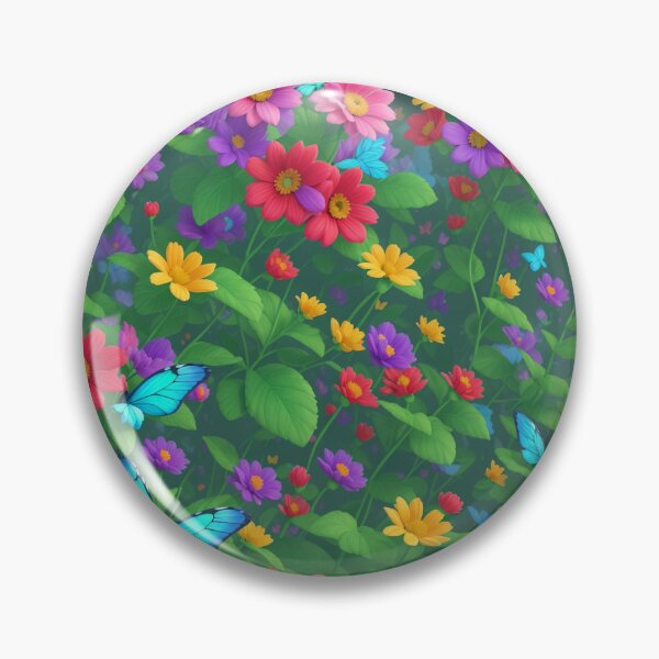Item preview, Butterflies on Colorful Flowerbed designed and sold by Brestylefire.