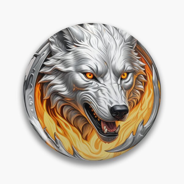 Item preview, Silver wolf - ring of fire designed and sold by PragmaticP.