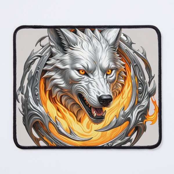 Item preview, Silver wolf - ring of fire designed and sold by PragmaticP.