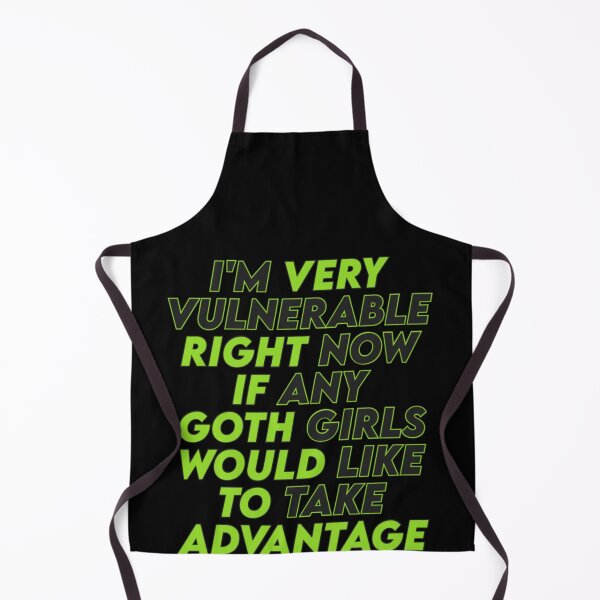 Item preview, "I'm Very Vulnerable Right Now" Goth Girls' Sarcastic Tee designed and sold by AI-volution.