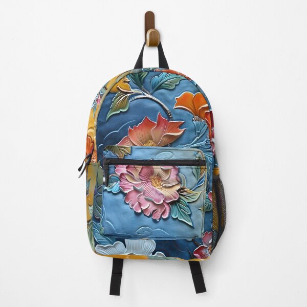 Item preview, Leather embossed floral Chinoiserie print designed and sold by dcrc.