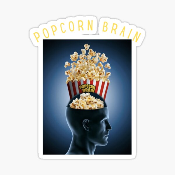 Vista previa del artículo con la obra «cerebro de palomitas de maíz», diseñado y vendido por AniaBol.