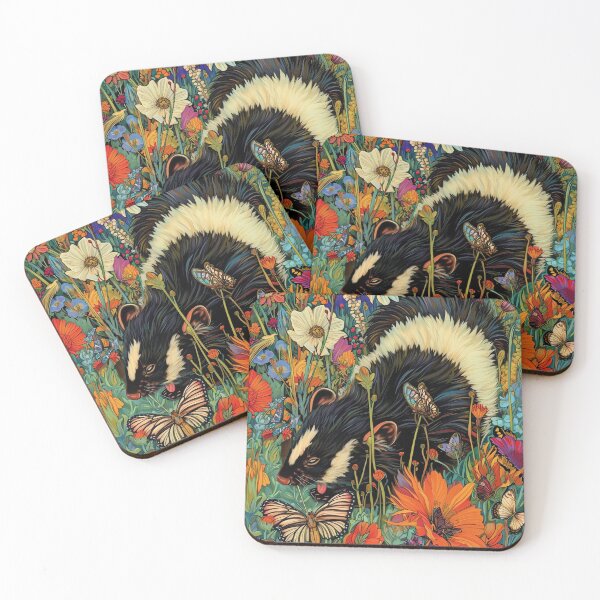 Item preview, Enchanting Skunk Meadow designed and sold by cute-animals99.