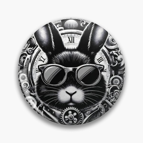 Item preview, rabbit wearing sunglasses designed and sold by Mechanical-Artt.