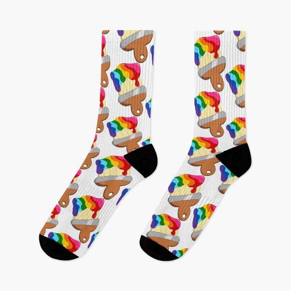Item preview, Rainbow Pride Flag Paintbrush designed and sold by HarveyHandcraftsandDesigns.