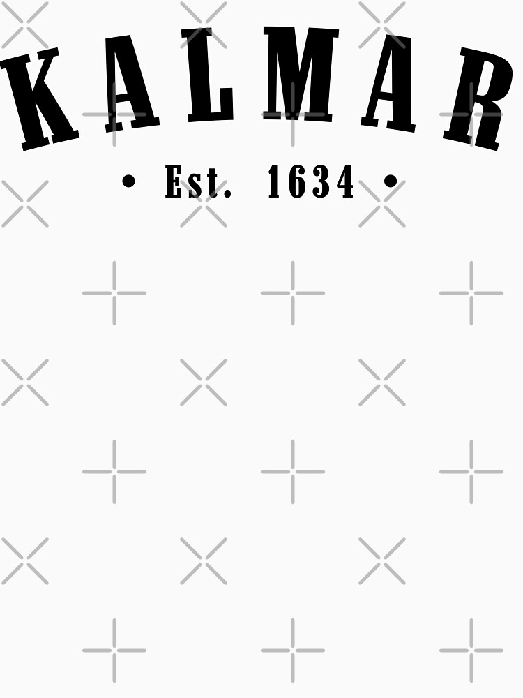 Thumbnail 7 of 7, Classic T-Shirt, Kalmar County Sweden Est. 1634 Black Letter Sverige designed and sold by establishedwear.