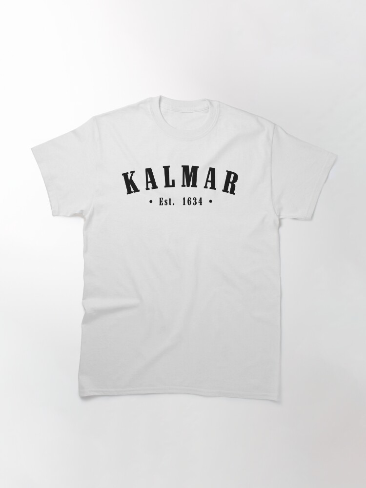 Thumbnail 3 of 7, Classic T-Shirt, Kalmar County Sweden Est. 1634 Black Letter Sverige designed and sold by establishedwear.