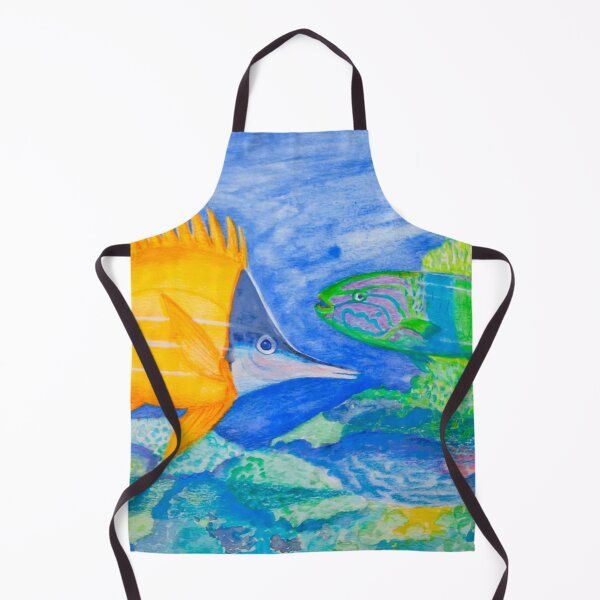 Item preview, tropical fish. yellow and parrott fish. peixe papagaio designed and sold by Tereza Pilar Art.